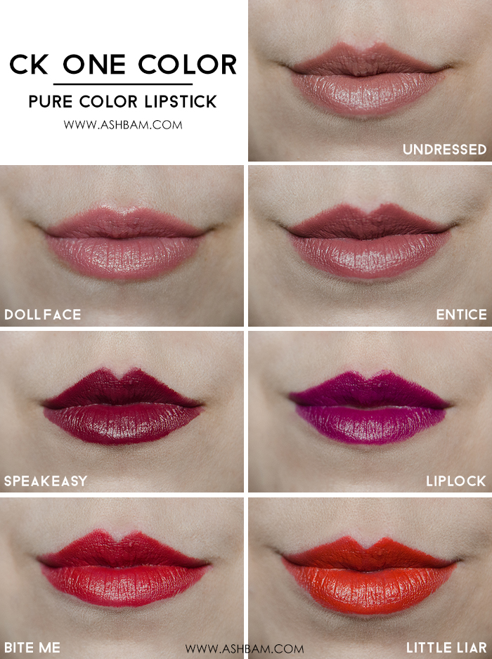 Calvin Klein Lipstick Colour Chart