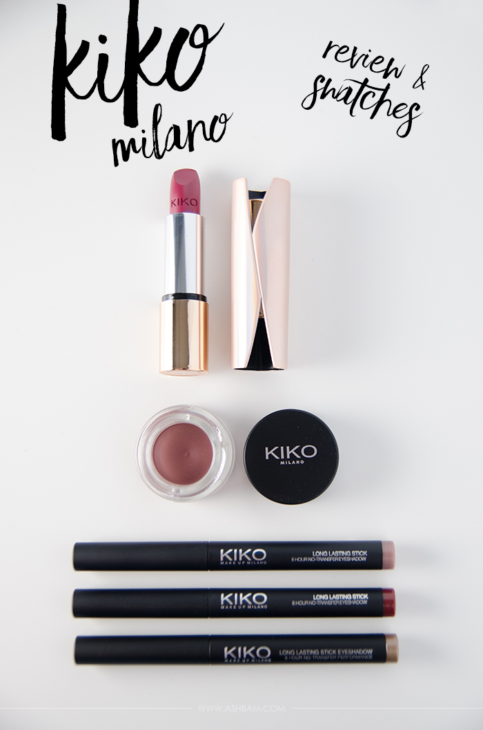 Kiko Milano Cosmetics – Review & Swatches