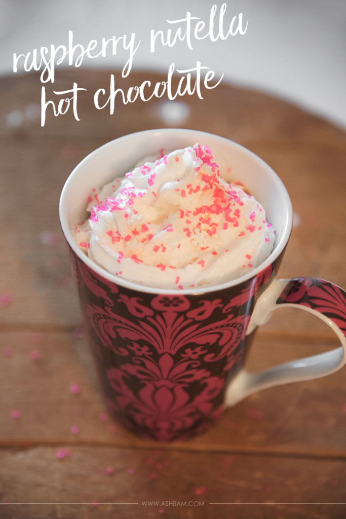 Raspberry Nutella Hot Chocolate