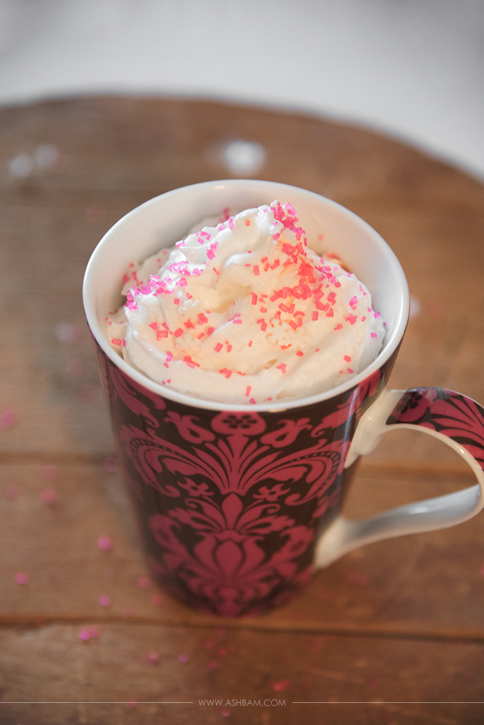 Raspberry Nutella Hot Chocolate