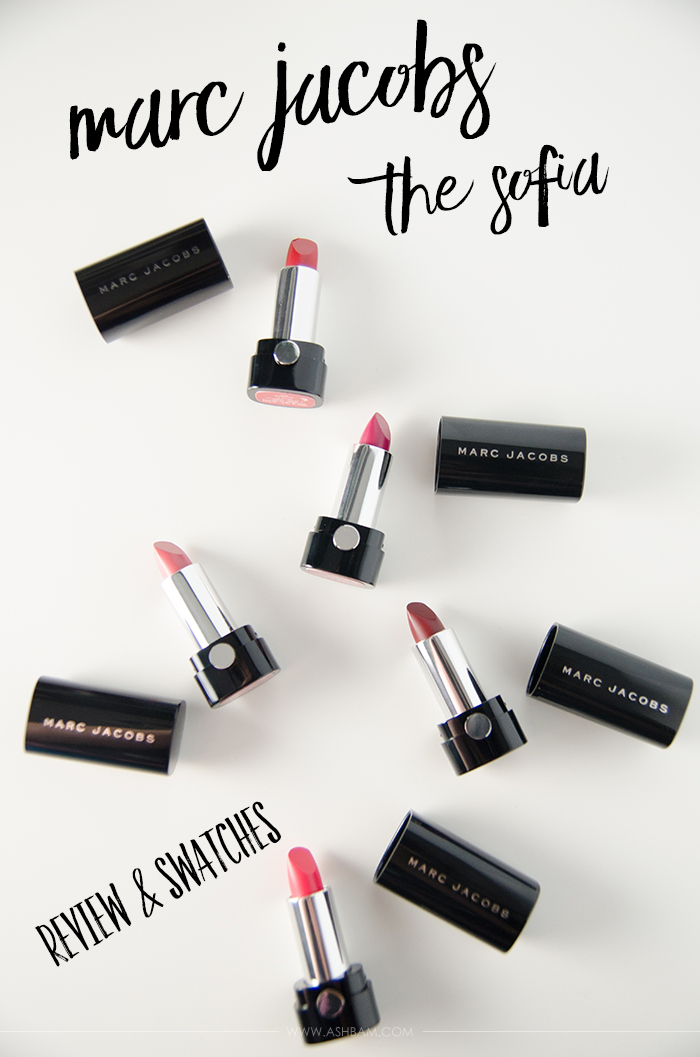 Marc Jacobs The Sofia – Five Piece Lip Crème Collection – Review & Swatches