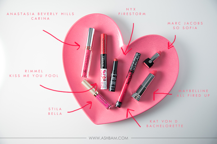 Favorite Red & Pink Lipsticks