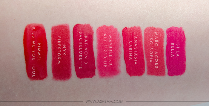 Favorite Red And Pink Lipsticks For Valentines Day Ashbam