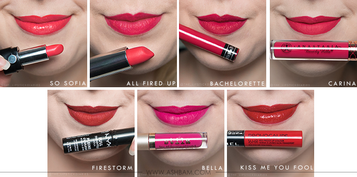 Favorite Red & Pink Lipsticks