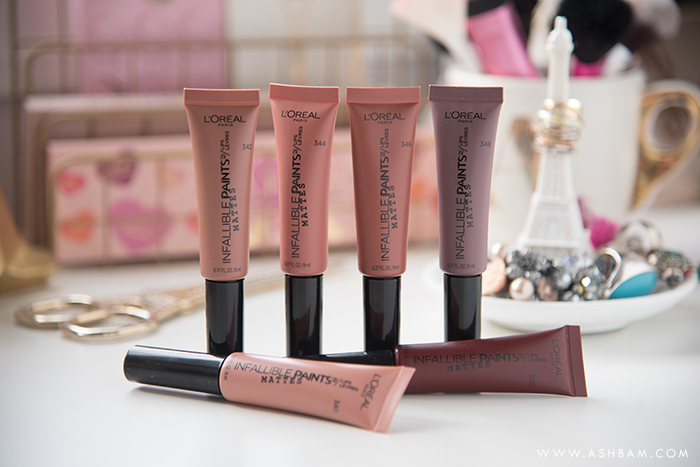 L’Oreal Infallible Matte Lip Paints – Swatches & Review